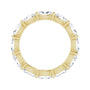 Sapphire Row Lab-Grown Diamond Petite Oval Eternity Band - 14K Yellow Gold, 5 × 3 mm, 5 (view 2)