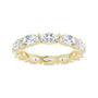 Sapphire Row Lab-Grown Diamond Petite Oval Eternity Band - 14K Yellow Gold, 5 × 3 mm, 5 (view 3)