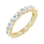 Sapphire Row Lab-Grown Diamond Petite Oval Eternity Band - 14K Yellow Gold, 5 × 3 mm, 6