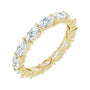 Sapphire Row Lab-Grown Diamond Petite Oval Eternity Band - 14K Yellow Gold, 5 × 3 mm, 8