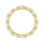 Sapphire Row Lab-Grown Diamond Petite Oval Eternity Band - 14K Yellow Gold, 5 × 3 mm, 8 (view 2)