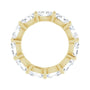 Sapphire Row Lab-Grown Diamond Petite Oval Eternity Band - 14K Yellow Gold, 6 × 4 mm, 5 (view 2)