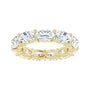 Sapphire Row Lab-Grown Diamond Petite Oval Eternity Band - 14K Yellow Gold, 6 × 4 mm, 5 (view 3)