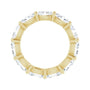Sapphire Row Lab-Grown Diamond Petite Oval Eternity Band - 14K Yellow Gold, 6 × 4 mm, 6 (view 2)