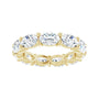 Sapphire Row Lab-Grown Diamond Petite Oval Eternity Band - 14K Yellow Gold, 6 × 4 mm, 6 (view 3)