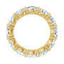 Sapphire Row Lab-Grown Diamond Petite Oval Eternity Band - 14K Yellow Gold, 6 × 4 mm, 7 (view 2)