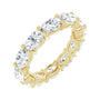 Sapphire Row Lab-Grown Diamond Petite Oval Eternity Band - 14K Yellow Gold, 6 × 4 mm, 8