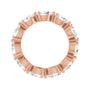 Sapphire Row Lab-Grown Diamond Petite Pear Eternity Band - 14K Rose Gold, 5.5 × 3.5 mm, 6 (view 2)
