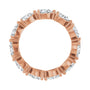 Sapphire Row Lab-Grown Diamond Petite Pear Eternity Band - 14K Rose Gold, 5.5 × 3.5 mm, 7 (view 2)