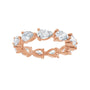Sapphire Row Lab-Grown Diamond Petite Pear Eternity Band - 14K Rose Gold, 5.5 × 3.5 mm, 7 (view 3)
