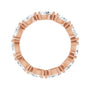 Sapphire Row Lab-Grown Diamond Petite Pear Eternity Band - 14K Rose Gold, 5.5 × 3.5 mm, 8 (view 2)