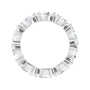 Sapphire Row Lab-Grown Diamond Petite Pear Eternity Band - Platinum, 5.5 × 3.5 mm, 5 (view 2)