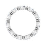 Sapphire Row Lab-Grown Diamond Petite Pear Eternity Band - Platinum, 5.5 × 3.5 mm, 8 (view 2)