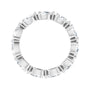 Sapphire Row Lab-Grown Diamond Petite Pear Eternity Band - 14K White Gold, 5 × 3 mm, 6 (view 2)