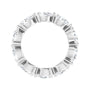 Sapphire Row Lab-Grown Diamond Petite Pear Eternity Band - 14K White Gold, 6 × 4 mm, 6 (view 2)