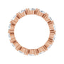 Sapphire Row Lab-Grown Diamond Petite Pear Eternity Band - 14K Rose Gold, 4 × 3 mm, 6 (view 2)
