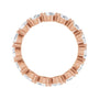 Sapphire Row Lab-Grown Diamond Petite Pear Eternity Band - 14K Rose Gold, 4 × 3 mm, 8 (view 2)