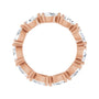 Sapphire Row Lab-Grown Diamond Petite Pear Eternity Band - 14K Rose Gold, 5 × 3 mm, 5 (view 2)