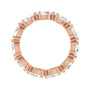 Sapphire Row Lab-Grown Diamond Petite Pear Eternity Band - 14K Rose Gold, 5 × 3 mm, 6 (view 2)