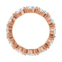 Sapphire Row Lab-Grown Diamond Petite Pear Eternity Band - 14K Rose Gold, 5 × 3 mm, 7 (view 2)