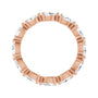 Sapphire Row Lab-Grown Diamond Petite Pear Eternity Band - 14K Rose Gold, 5 × 3 mm, 8 (view 2)
