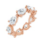 Sapphire Row Lab-Grown Diamond Petite Pear Eternity Band - 14K Rose Gold, 6 × 4 mm, 5