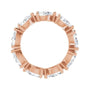 Sapphire Row Lab-Grown Diamond Petite Pear Eternity Band - 14K Rose Gold, 6 × 4 mm, 5 (view 2)