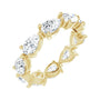 Sapphire Row Lab-Grown Diamond Petite Pear Eternity Band - 14K Yellow Gold, 5.5 × 3.5 mm, 5