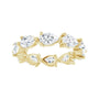 Sapphire Row Lab-Grown Diamond Petite Pear Eternity Band - 14K Yellow Gold, 5.5 × 3.5 mm, 5 (view 3)