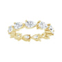 Sapphire Row Lab-Grown Diamond Petite Pear Eternity Band - 14K Yellow Gold, 5.5 × 3.5 mm, 6 (view 3)