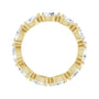 Sapphire Row Lab-Grown Diamond Petite Pear Eternity Band - 14K Yellow Gold, 5.5 × 3.5 mm, 8 (view 2)