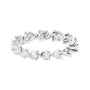Sapphire Row Lab-Grown Diamond Petite Pear Eternity Band - Platinum, 4 × 3 mm, 6 (view 3)