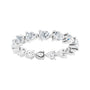 Sapphire Row Lab-Grown Diamond Petite Pear Eternity Band - Platinum, 4 × 3 mm, 8 (view 3)