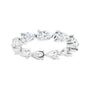 Sapphire Row Lab-Grown Diamond Petite Pear Eternity Band - Platinum, 5 × 3 mm, 6 (view 3)