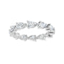 Sapphire Row Lab-Grown Diamond Petite Pear Eternity Band - Platinum, 5 × 3 mm, 7 (view 3)