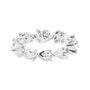 Sapphire Row Lab-Grown Diamond Petite Pear Eternity Band - Platinum, 6 × 4 mm, 6 (view 3)