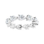 Sapphire Row Lab-Grown Diamond Petite Pear Eternity Band - Platinum, 6 × 4 mm, 8 (view 3)