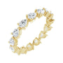 Sapphire Row Lab-Grown Diamond Petite Pear Eternity Band - 14K Yellow Gold, 4 × 3 mm, 8