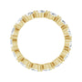 Sapphire Row Lab-Grown Diamond Petite Pear Eternity Band - 14K Yellow Gold, 4 × 3 mm, 8 (view 2)