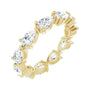 Sapphire Row Lab-Grown Diamond Petite Pear Eternity Band - 14K Yellow Gold, 5 × 3 mm, 5