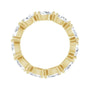 Sapphire Row Lab-Grown Diamond Petite Pear Eternity Band - 14K Yellow Gold, 5 × 3 mm, 5 (view 2)