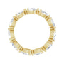 Sapphire Row Lab-Grown Diamond Petite Pear Eternity Band - 14K Yellow Gold, 5 × 3 mm, 6 (view 2)