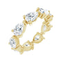 Sapphire Row Lab-Grown Diamond Petite Pear Eternity Band - 14K Yellow Gold, 6 × 4 mm, 5