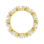 Sapphire Row Lab-Grown Diamond Petite Pear Eternity Band - 14K Yellow Gold, 6 × 4 mm, 6 (view 2)