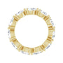 Sapphire Row Lab-Grown Diamond Petite Pear Eternity Band - 14K Yellow Gold, 6 × 4 mm, 8 (view 2)