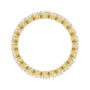 Sapphire Row Lab-Grown Diamond Petite Round Eternity Band - 14K Yellow Gold, 2.25 mm, 5 (view 2)