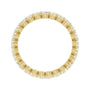 Sapphire Row Lab-Grown Diamond Petite Round Eternity Band - 14K Yellow Gold, 2.25 mm, 6 (view 2)