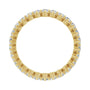 Sapphire Row Lab-Grown Diamond Petite Round Eternity Band - 14K Yellow Gold, 2.25 mm, 7 (view 2)