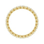 Sapphire Row Lab-Grown Diamond Petite Round Eternity Band - 14K Yellow Gold, 2.25 mm, 8 (view 2)