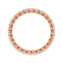Sapphire Row Lab-Grown Diamond Petite Round Eternity Band - 14K Rose Gold, 2 mm, 6 (view 2)